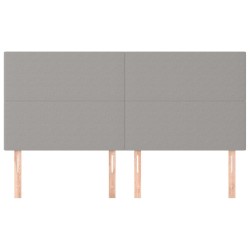 Tête de lit Gris clair 180 x 5 x 118/128 cm Tissu 627478627478