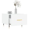 Tables basses 2 pcs blanc brillant 50x50x40cm bois d'ingénierie 627483627483