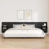 Tête de lit avec armoire 3 pcs Chêne noir Bois d'ingénierie 627485627485