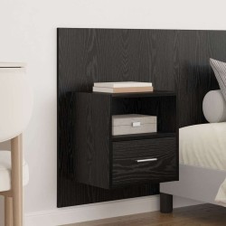 Tête de lit avec armoire 3 pcs Chêne noir Bois d'ingénierie 627485627485