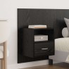 Tête de lit avec armoire 3 pcs Chêne noir Bois d'ingénierie 627485627485