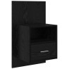 Tête de lit avec armoire 3 pcs Chêne noir Bois d'ingénierie 627485627485
