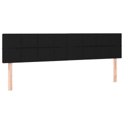 Têtes de lit Noir 200x5x78/88 cm Tissu 627486627486