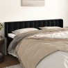 Tête de lit avec oreilles Noir 203x16x78/88 cm Velours 627488627488