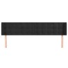 Tête de lit avec oreilles Noir 203x16x78/88 cm Velours 627488627488