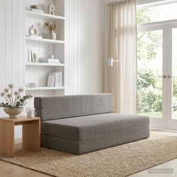 Canapé-lit pliable Gris clair 152 x 86,5 x 60 cm Tissu 627489627489