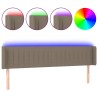 Tête de lit à LED Taupe 163x16x78/88 cm Tissu 627493627493