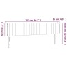 Tête de lit à LED Taupe 163x16x78/88 cm Tissu 627493627493