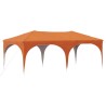 Tente de fête pop-up 575 x 288 x 245 cm Orange Tissu Oxford 627497627497