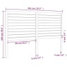 Tête de lit Blanc 141x4x100 cm Bois massif de pin 627499627499