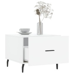 Tables basses 2 pcs blanc brillant 50x50x40cm bois d'ingénierie 627500627500