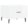 Tables basses 2 pcs blanc brillant 50x50x40cm bois d'ingénierie 627500627500
