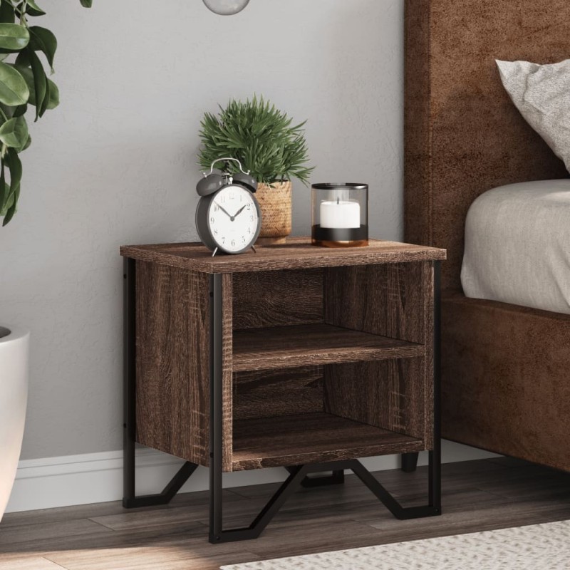 Tables de chevet 2pcs chêne marron 40x30x40cm bois d'ingénierie 627502627502