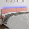 Tête de lit à LED Rose 180x5x78/88 cm Velours 627515627515
