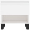 Tables basses 2 pcs blanc brillant 50x46x50cm bois d'ingénierie 627516627516