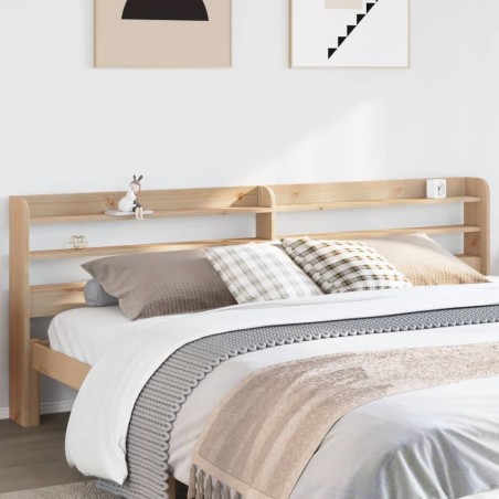 Tête de lit avec étagères 180 cm bois massif de pin 627517627517