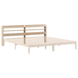 Tête de lit avec étagères 180 cm bois massif de pin 627517627517