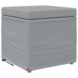 Tabouret Gris clair 41 x 41 x 40 cm Tissu et bois stratifié 627518627518