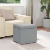 Tabouret Gris clair 41 x 41 x 40 cm Tissu et bois stratifié 627518627518
