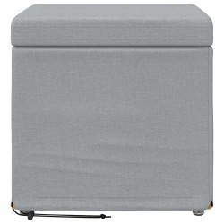 Tabouret Gris clair 41 x 41 x 40 cm Tissu et bois stratifié 627518627518