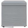Tabouret Gris clair 41 x 41 x 40 cm Tissu et bois stratifié 627518627518