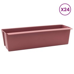 Caisses à fleurs pour palettes Euro 24 pcs Marron 627519627519