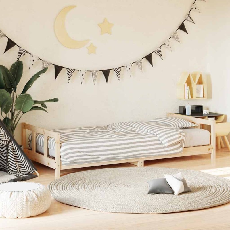 Cadre de lit pour enfants 90x200 cm bois de pin massif 627521627521