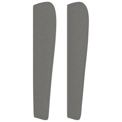Tête de lit avec oreilles Gris foncé 103x23x118/128 cm Tissu 627523627523