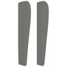Tête de lit avec oreilles Gris foncé 103x23x118/128 cm Tissu 627523627523