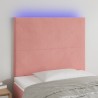 Tête de lit à LED Rose 90x5x118/128 cm Velours 627524627524