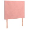 Tête de lit à LED Rose 90x5x118/128 cm Velours 627524627524