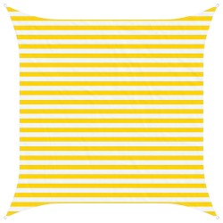 Voile d'ombre Jaune et blanc 3 x 3 m 100 % polyester Oxford 627525627525