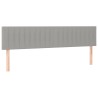 Têtes de lit Gris clair 180x5x78/88 cm Tissu 627526627526