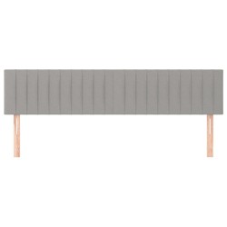 Têtes de lit Gris clair 180x5x78/88 cm Tissu 627526627526