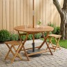 Table de jardin pliante Naturel Ø110 x 75 cm 627527627527
