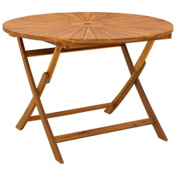 Table de jardin pliante Naturel Ø110 x 75 cm 627527627527