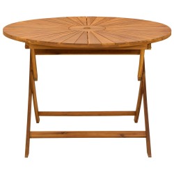 Table de jardin pliante Naturel Ø110 x 75 cm 627527627527
