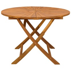 Table de jardin pliante Naturel Ø110 x 75 cm 627527627527