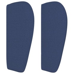 Tête de lit avec oreilles Bleu 203x23x78/88 cm Tissu 627533627533
