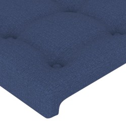 Tête de lit avec oreilles Bleu 203x23x78/88 cm Tissu 627533627533