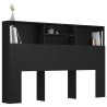Armoire de tête de lit Noir 160x19x103,5 cm 627541627541