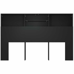 Armoire de tête de lit Noir 160x19x103,5 cm 627541627541