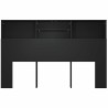 Armoire de tête de lit Noir 160x19x103,5 cm 627541627541