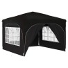Tente de fête pop-up 290 x 290 x 245 cm Noir 627544627544