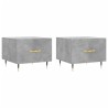Tables basses 2 pcs gris béton 50x50x40 cm bois d'ingénierie 627545627545