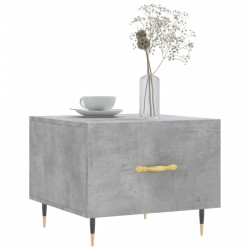 Tables basses 2 pcs gris béton 50x50x40 cm bois d'ingénierie 627545627545