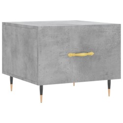 Tables basses 2 pcs gris béton 50x50x40 cm bois d'ingénierie 627545627545