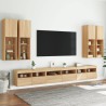 Ensemble de meubles TV muraux 7pcs et lumières LED chêne sonoma 627546627546
