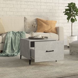 Tables basses avec pieds en métal 2 pcs Gris béton 50x50x40 cm 627549627549