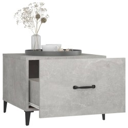Tables basses avec pieds en métal 2 pcs Gris béton 50x50x40 cm 627549627549